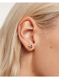 Серьги женские PDPaola Fox серебро 925 пробы покрытое золотом 750 пробы AR01-295-U