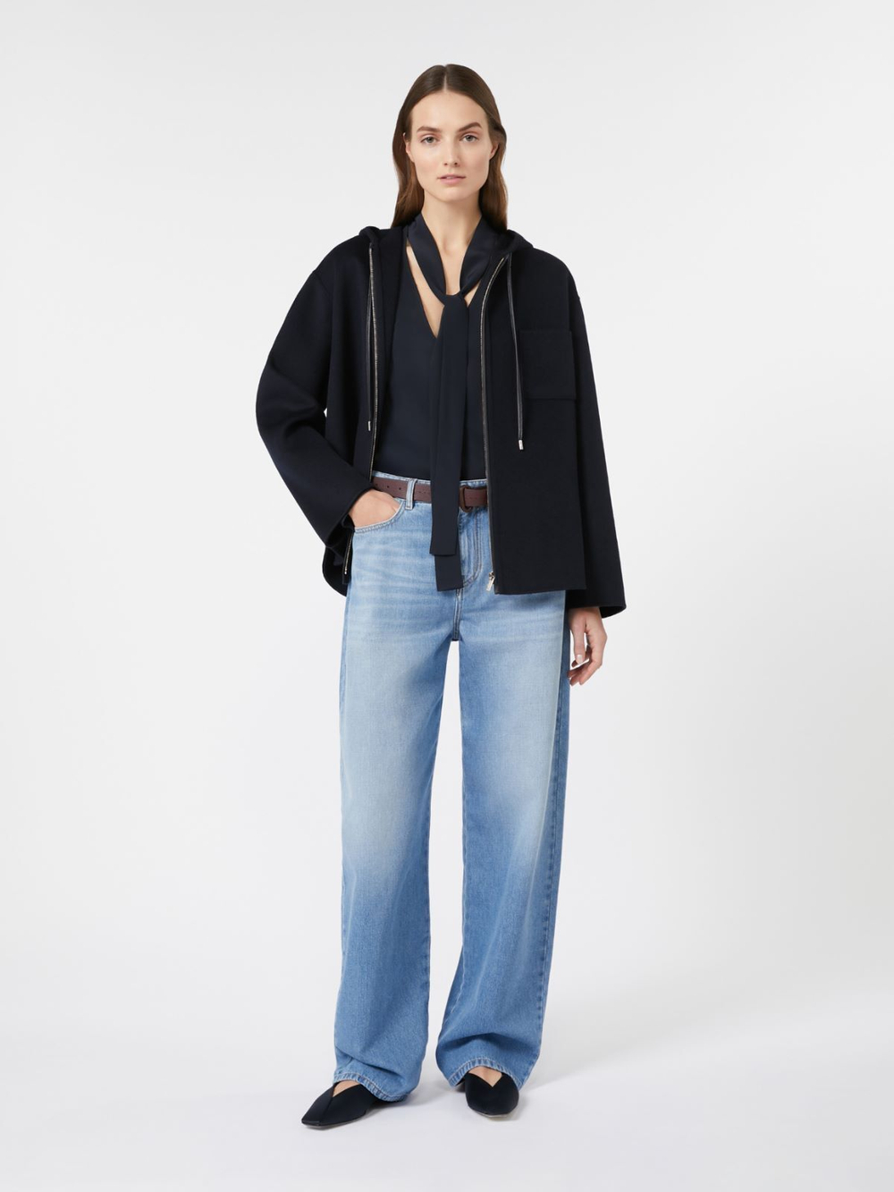 Пальто с капюшоном MAX MARA