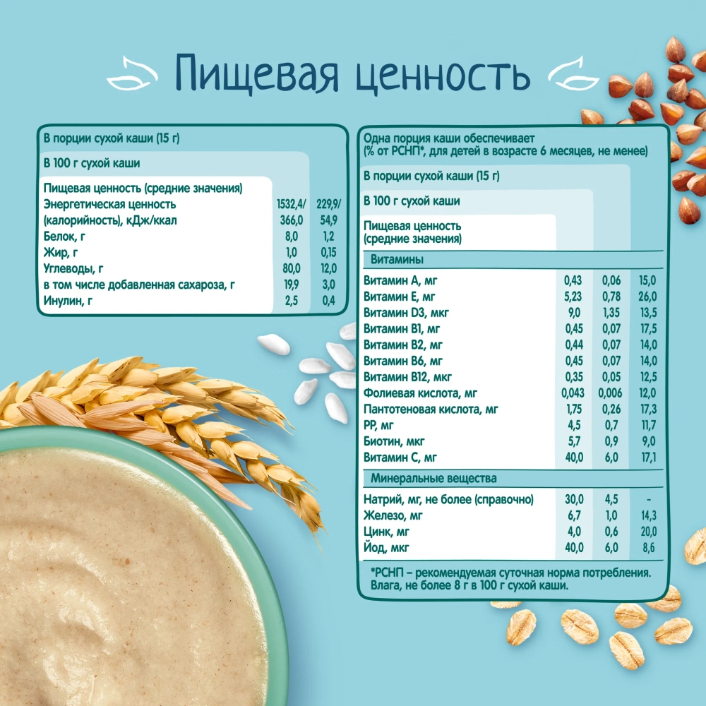 Каша Фрутоняня безмол мультизлаковая 200 г с 6 месяцев