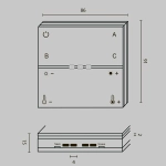 Беспроводная панель управления ZIGBEE, DRC035-Z-8-B. TM Maytoni