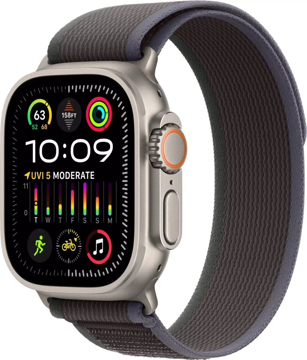 Умные часы Apple Watch Ultra 2 49 мм Titanium Case GPS + Cellular, Blue Black Trail Loop M/L