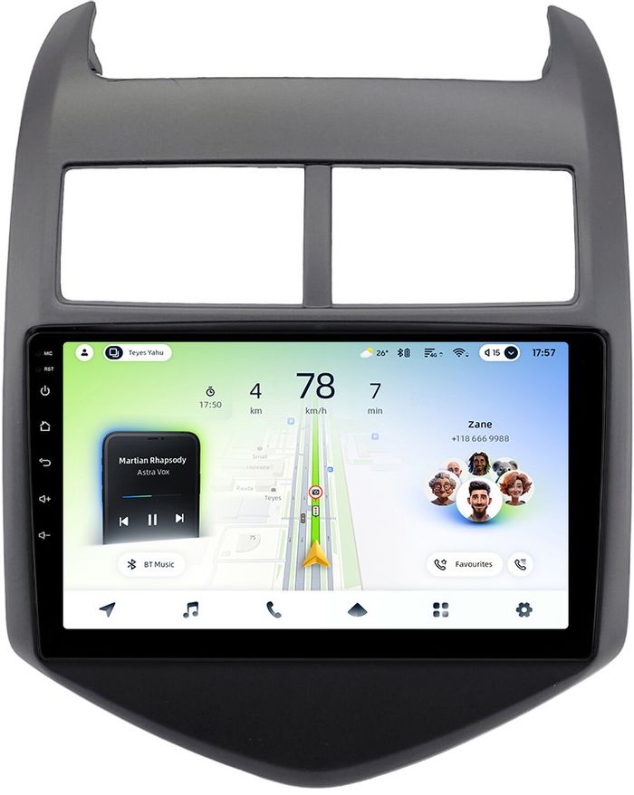 Магнитола для Chevrolet Aveo 2 2012-2015 - Teyes CC4L монитор 9" IPS, Android 14, Быстрая, Snapdragon 662, CarPlay, 4G SIM-слот