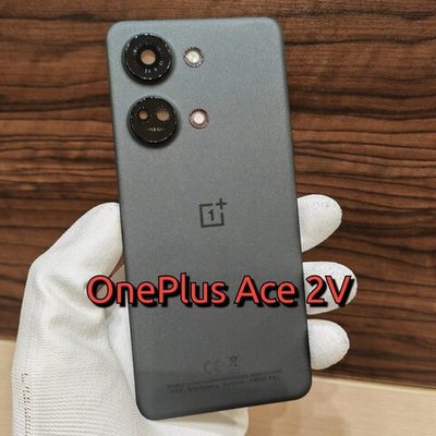 Крышка для OnePlus Ace 2V Оригинальная (заднее стекло) цвет: Чёрный