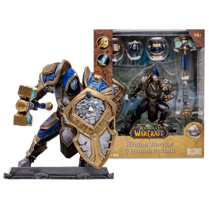 Фигурка World of Warcraft Human Warrior/Paladin 11см, MF16673