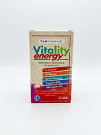 Tab Vitamins, Vitality Energy Multivitamin, 60 Tablets | Vitality Energy multivitaminlari, 60 tabletka