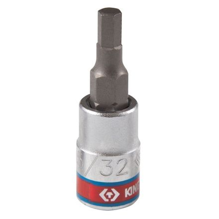 Цена на KING TONY (203505S) Насадка (бита) торцевая 1/4", Hex, 5/32", L = 37 мм