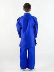 C333 Кимоно для дзюдо подростковое Clinch Judo Silver FDR синее