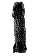 Черная веревка для шибари DELUXE BONDAGE ROPE - 5 м. (Цвет: черный)