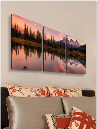 Картина Розовый закат модульная 50x70см 3шт.