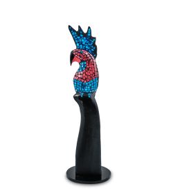 Decor and Gift 23-030-01 Н-р статуэток из трех «Какаду» дерево+стекл.мозаика (50,40,30 см)