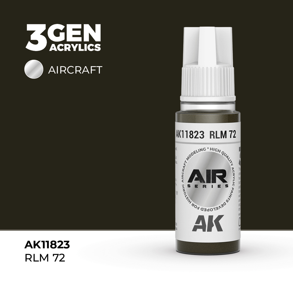 Акриловая краска AK Interactive RLM 72 3GEN AIR, 18мл