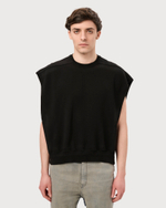 RICK OWENS DRKSHDW СВИТШОТ БЕЗ РУКАВОВ ЧЕРНЫЙ МУЖСКОЙ HOLLYWOOD JUMBO TATLIN