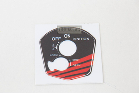 Sticker on ignition switch. Zoomer-X