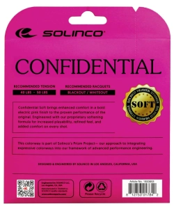 Струны теннисные Solinco Confidential Soft (12m) - pink