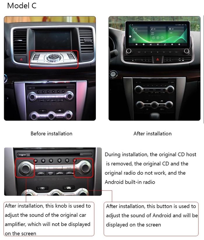 Магнитола для Nissan Teana J32 2008-2013 (любая комплектация) - Kuberg MKD-RC004 монитор 13" QLED+2K на Android 12, Быстрая, 4G SIM-слот, CarPlay