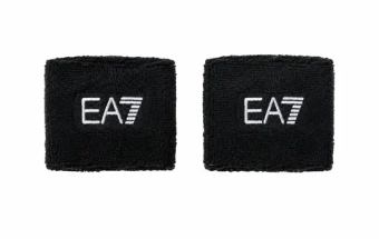 Напульсник теннисный EA7 Woven Cuff 2P - black/white