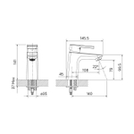 Смеситель для раковины IDDIS Bild (BILBL00i01)