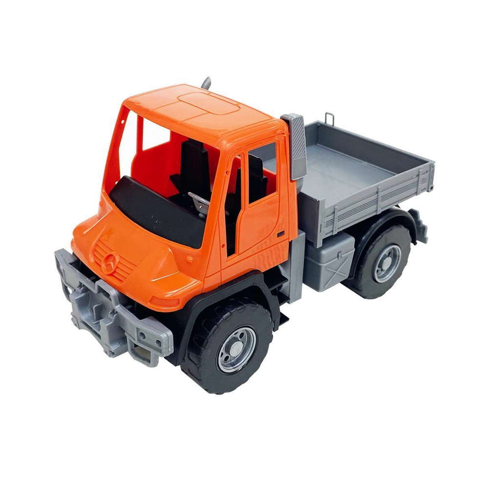 Самосвал бортовой "МЕРСЕДЕС Unimog U 500" 17.5см оранжевый (Лена)