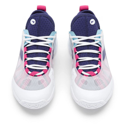 Женские теннисные кроссовки Diadora Speed Blushield Fly 4 + AG — white/blue print/pink yarr