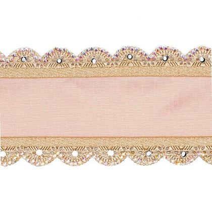 Лента MIRROR TRIM EDGE RIBBON PNК/GLD Goodwill Розовый / Золотой
