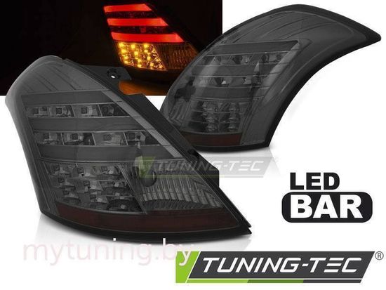 Задние фонари для Suzuki Swift III (11-...) LED Smoke
