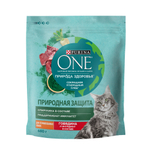 Сухой корм Purina ONE Природа Здоровья для стерилизованных кошек говядина 680 г