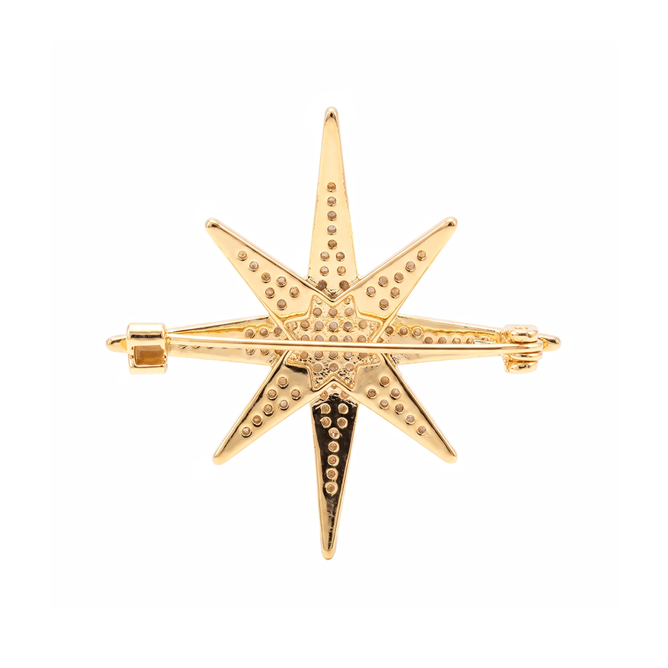 Брошь Fiore Luna Superstar золотая FBB00549-02 G