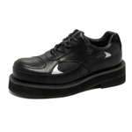 YEDANI Microfiber Leather Casual Shoes Men"s Black