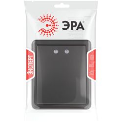 Выключатель ЭРА Эксперт 11-1202-05 с подсветкой IP20 10АХ-250В ОУ антрацит | Эра Эксперт
