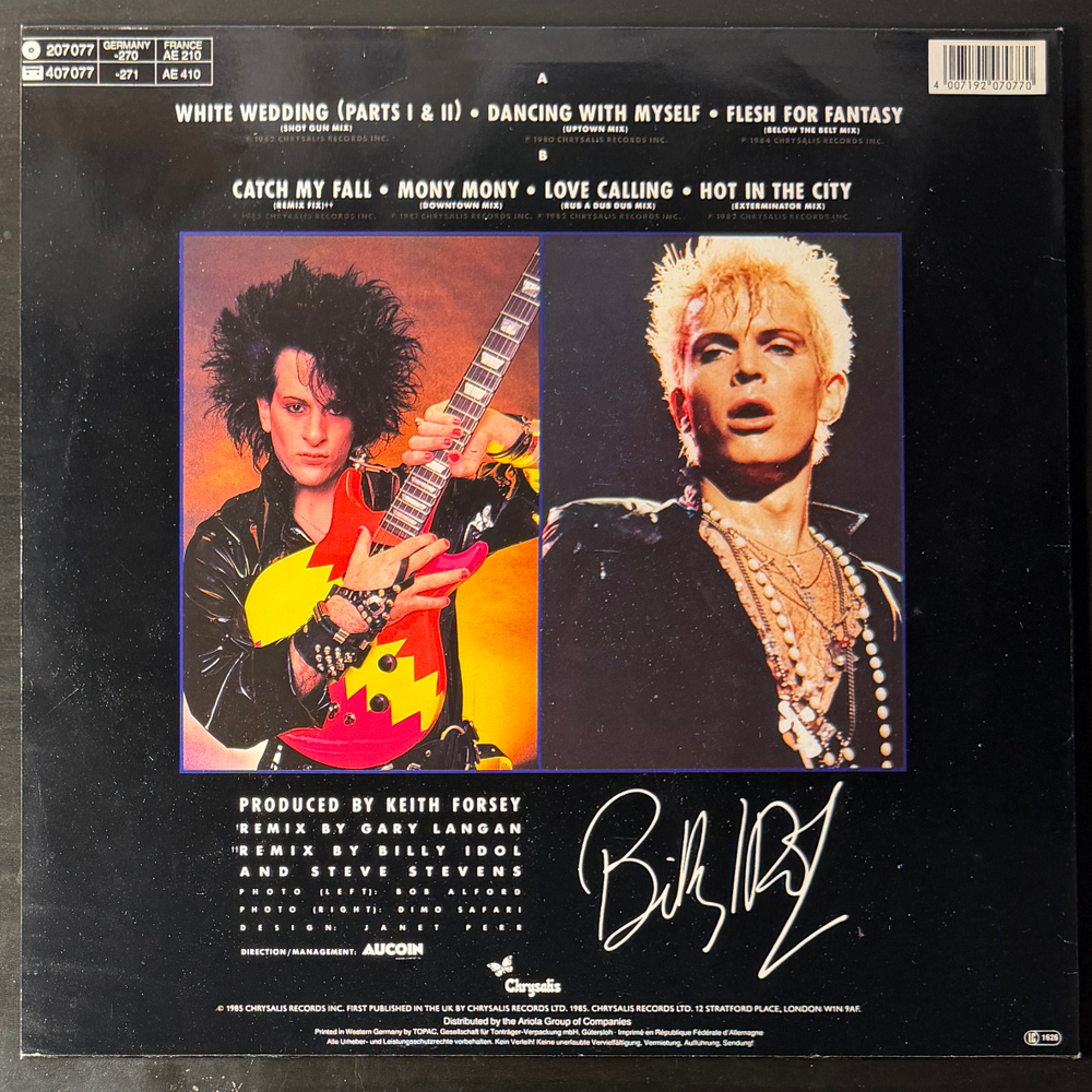 Billy Idol - Vital Idol (Европа 1985г.)