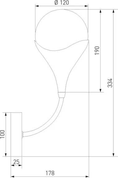 Бра Calyx 60168/1 Eurosvet