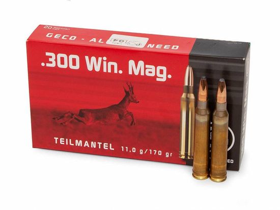 Патрон нарезной Geco кал.300 Win Mag Teilmantel 170gr./11гр.