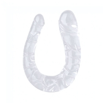 Двойной фаллоимитатор в мягкой упаковке Double Mini Dildo ROSYLAND (прозрачный) (Цвет: прозрачный)