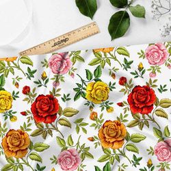 Ткань мембрана классические цветы