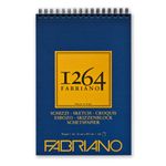 Альбом для графики 1264 Sketch 90 г/м², A4 21х29.7 см, на спирали 120 л, мелкозернистая, Fabriano, 19100637