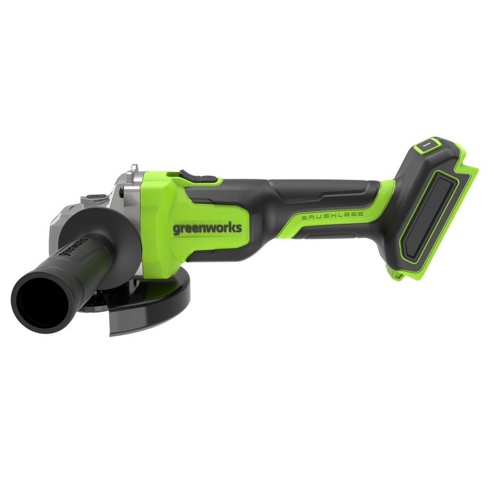 Угловая шлифовальная машина акк. Greenworks AG5900, 24V, б/щет, 125 мм, 8500 об/мин, 3D-Antikickback, без АКБ и ЗУ (3201007)