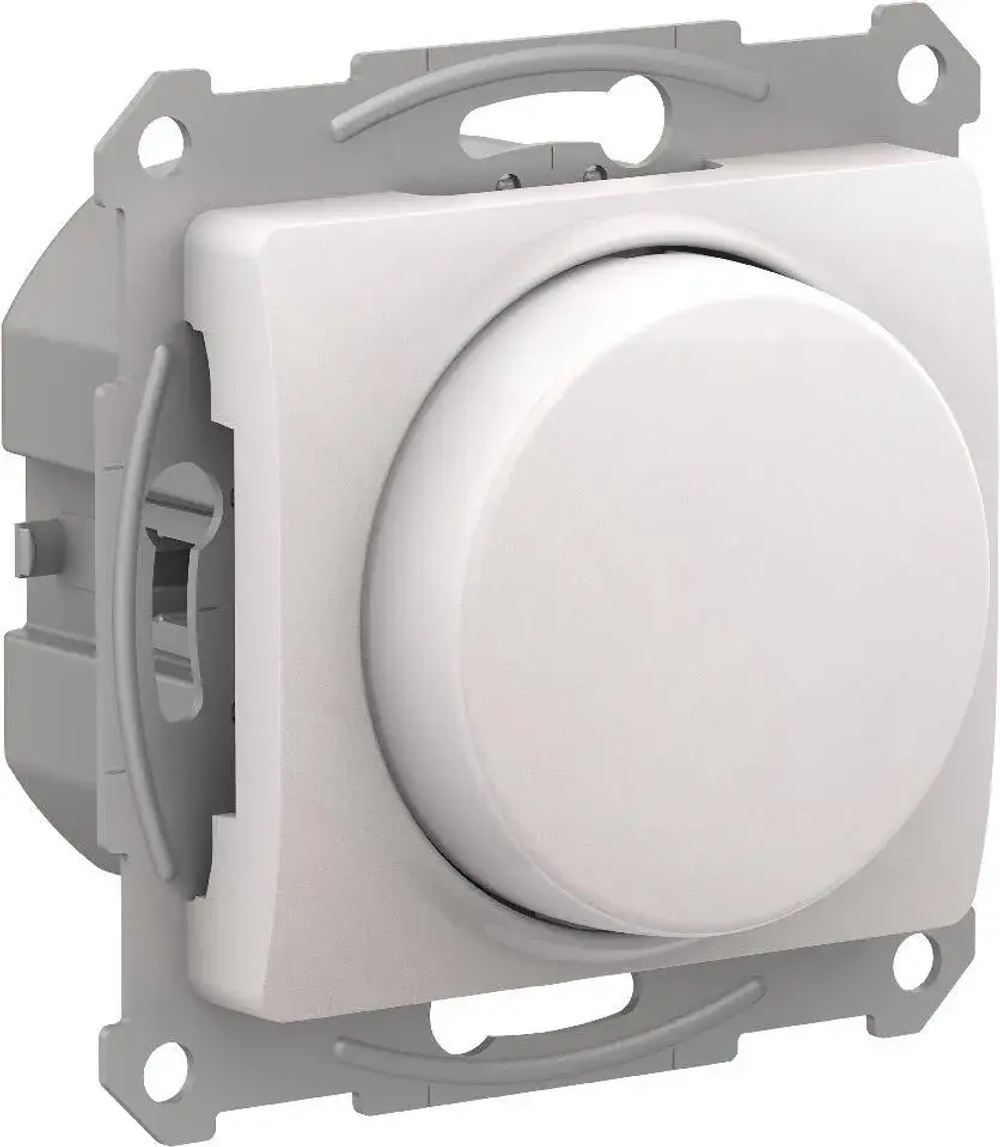 GLOSSA СВЕТОРЕГУЛЯТОР (диммер) поворотно-нажимной, LED, RC, 400Вт, механизм, ПЕРЛАМУТР