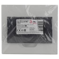 Корпус пластиковый встраиваемый ЭРА SIMPLE ЩРВ-П-10 IP41 прозрачная крышка белый | Корпуса пластиковые распределительные