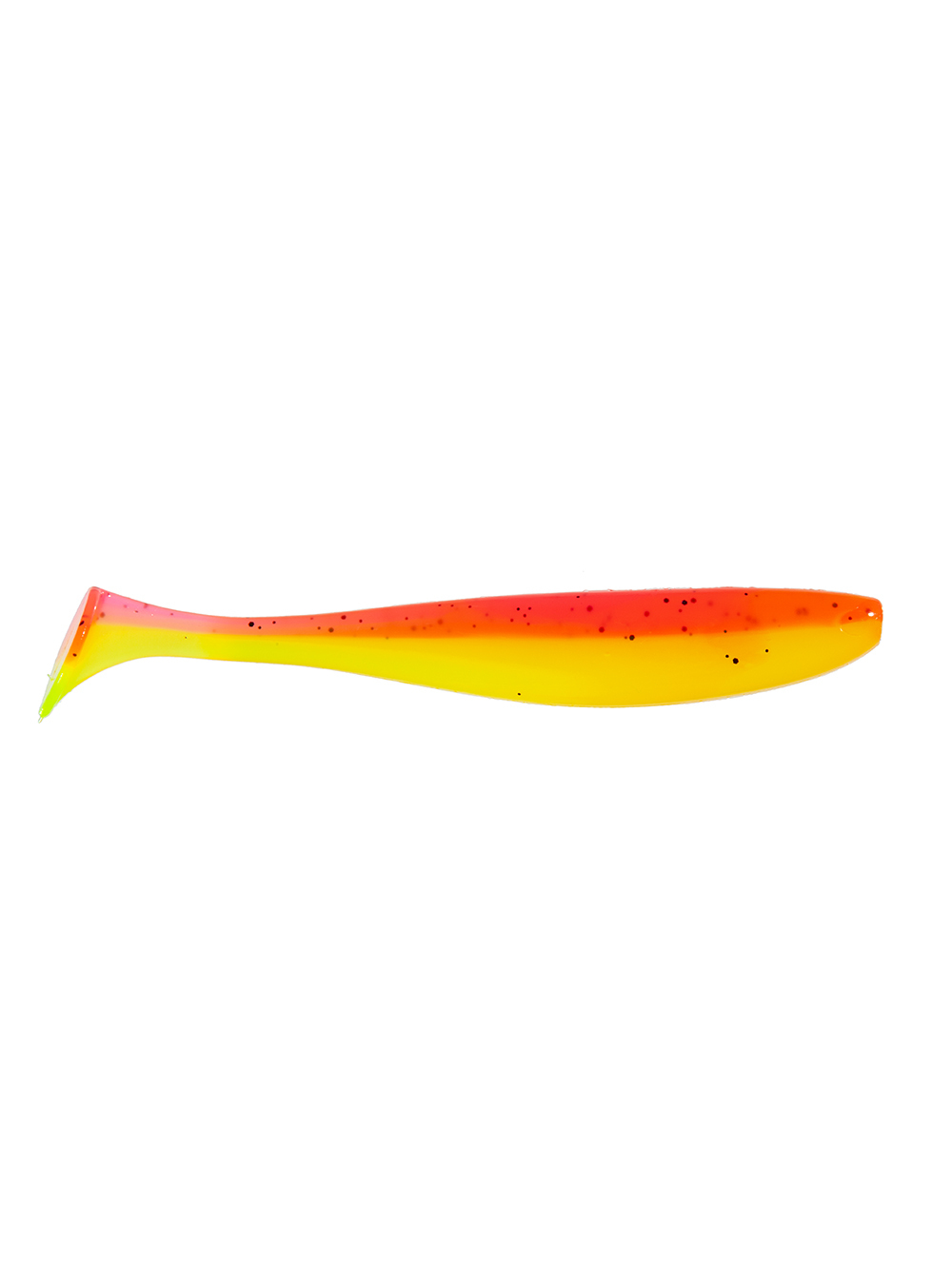 Приманка ZUB-IZI 165мм(6,5")-4шт, (цвет 023) розовый верх - желтый низ