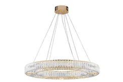 Люстра подвесная NewRgy E26-ф800*H80(1200) H GOLD, 2×174 Вт, золотая