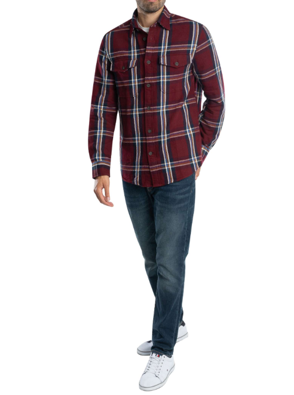 Рубашка мужская TOMMY HILFIGER HEAVY BRUSHED CHECK