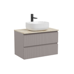 Тумба подвесная Sancos Snob T, Doha Soft 790х445х500, под столешницу с отверстием под смеситель, цвет Kreman, арт. SNT80SM