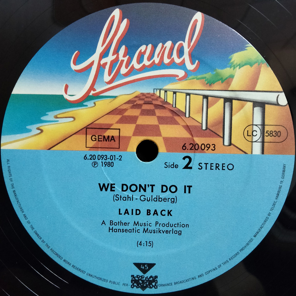Laid Back / Bolivia - Maybe I'm Crazy (12" Vinyl Single)