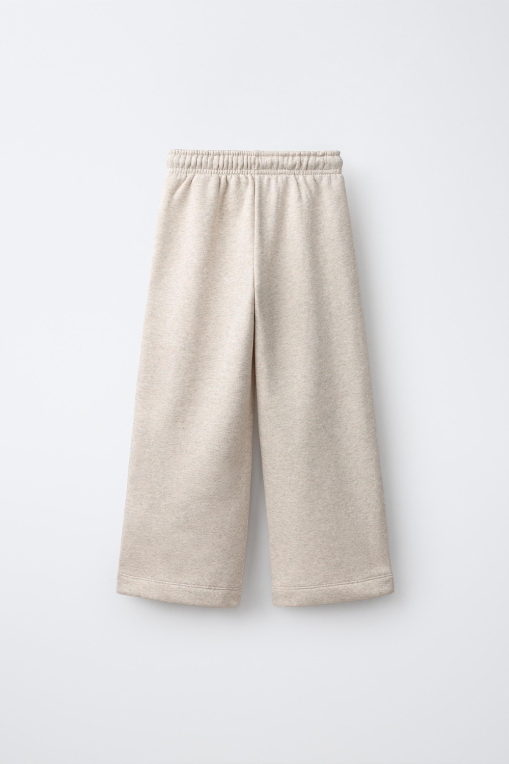ZARA БРЮКИ-ДЖОГГЕРЫ WIDE LEG, ПЕСОЧНЫЙ МЕЛАНЖ