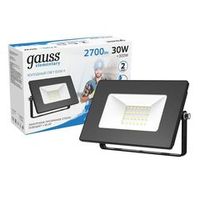 Прожектор светодиодный уличный 30Вт 6500К IP65 холодный белый свет Gauss