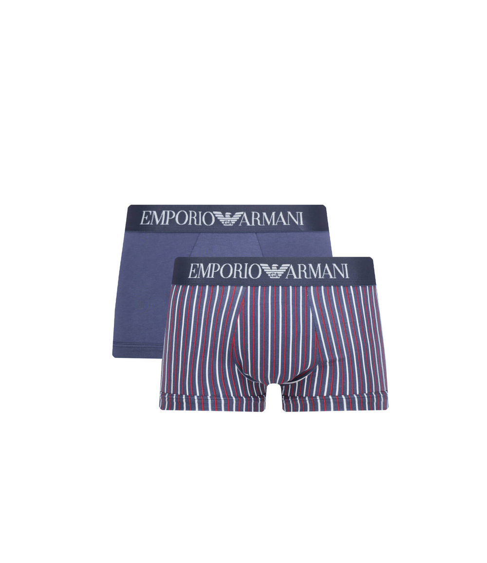 Трусики-боксеры 2шт. Emporio Armani - голубой(111210 3R504)