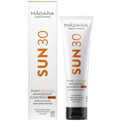 Солнцезащитный крем для тела с антиоксидантами, SPF 30 MADARA, 100 мл