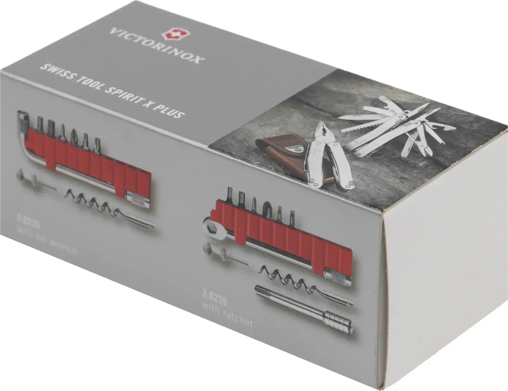 Мультитул Victorinox SwissTool Spirit X Plus 105 мм 35 функций с кожаным чехлом (3.0235.L)