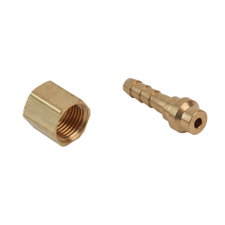 Фитинг газовый 1/8" BSP гайка с ниппелем