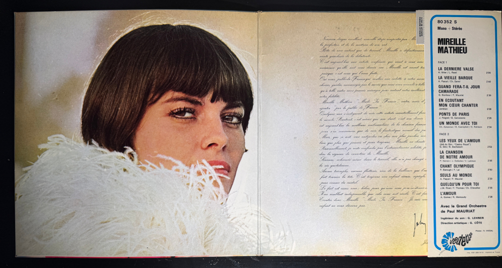 Mireille Mathieu ‎– Made In France (Франция 1967г.)